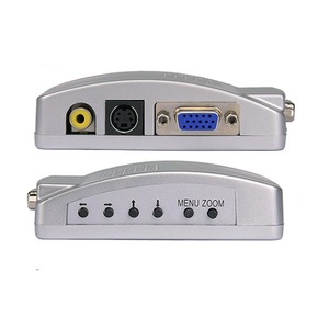 Convertidor de vídeo VGA a AV, convertidor de vídeo s-video BNC / RCA compuesto Cvbs AV 2560x1600 @ 60hz VGA a AV para proyector HDTV, venta al por mayor