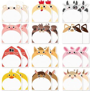 Bloc de notas con tema de animales de dibujos animados, autoadhesivo personalizado, Nota de mensaje, pegatina decorativa de forma Irregular - Product Image 3