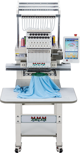 Diseño de sistema de diseño de patrón de bordado, máquina de bordado de software, bordado plano con 1 cabeza, 12 agujas
