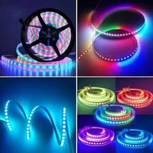 5m WS2811 Led şerit, programlanabilir ve adresli, 5050 dijital BRG LED ışık, 150LEDs IP67 tüp su geçirmez rüya sihirli renk 12V - Product Image 5