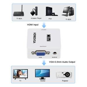 Miniconvertidor HDMI2VGA, aplicación de Audio y vídeo, HD, en salida VGA, precio de fábrica - Product Image 5