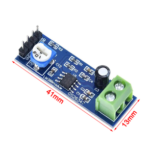 LM386 Audio Power Amplifier <strong>Module</strong> 5V-12V <strong>Input</strong> 200 Times Gain Amplifier Board Mono Power Amplifier - Product Image 3