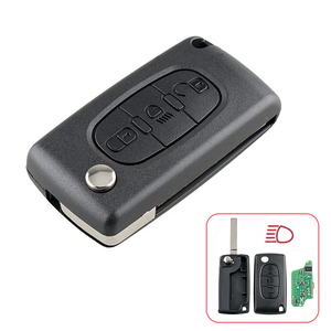 Ci-troen C2 C3 C4 C5 C6 C8 Picasso Picasso için Remote çip ile 433 MHz Flip uzaktan akıllı anahtar 3 düğmeler plastik Metal yapılmış - Product Image 1
