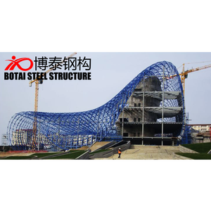 Construcción Prefabricada Forma de arco Acero Personalizado Ecológico Soldadura Almacén Estructura de acero ligero Edificio de peso ligero - Product Image 3