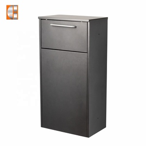 Bubuk penggunaan rumah pribadi besar kustom kotak Drop 38L kunci tiang pengunci kotak surat paket berdiri kotak surat paket besar kotak pengiriman - Product Image 2