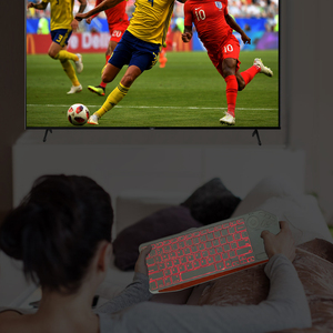 Nuevo diseño apariencia única retroiluminación multicolor ajustable teclado inalámbrico Bluetooth para Smart TV - Product Image 2