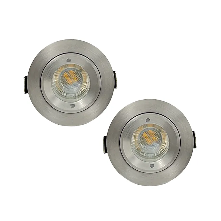 Foco Led Lámpara de techo Empotrada LED COB Downlight Regulable 220V 110V Single double Round Led Spot Light