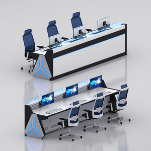 <strong>Custom</strong> Simple Modern Executive Control Desk Commercial Console Table for Office Command Center Modern <strong>Computer</strong> Console for Home - Product Image 2