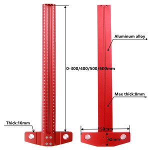 T tipi çizgi cetvel ağaç cetvel marangoz ölçme yüksek hassasiyetli scriber delik ölçekli cetvel işaretleme ölçer DIY araçları