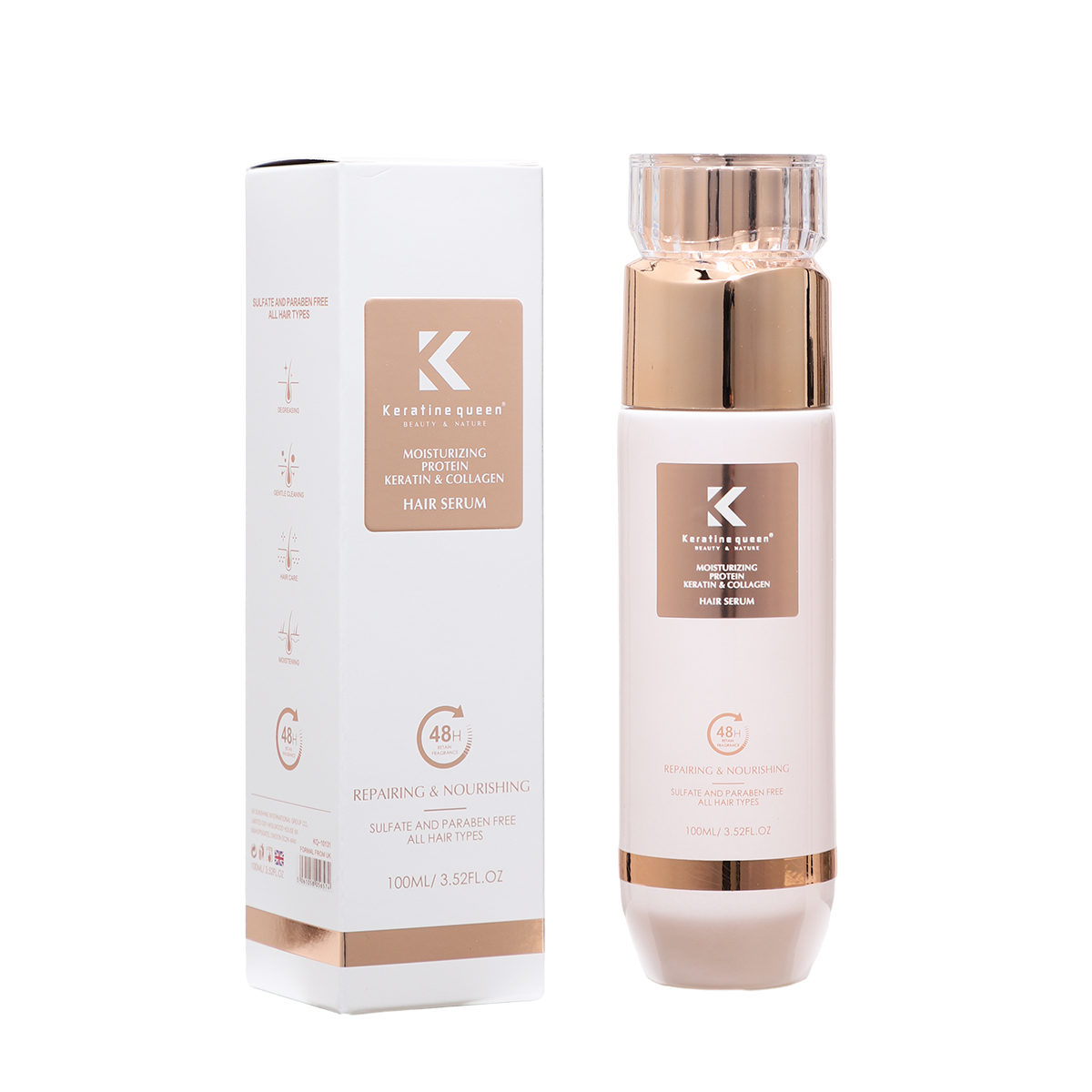 100ml moisturizing protein collagen hair serum