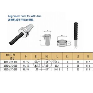 Dụng Cụ Căn Chỉnh Tạp Chí Công Cụ BT30 BT40 BT50 ATC Dụng Cụ Hiệu Chuẩn Cho Máy Phay CNC Trục ATC - Product Image 6