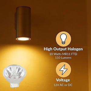 MR11ハロゲン電球50W12V耐久性220VGU5.3高出力ハロゲン電球2ピンGU4ベース景観照明に適しています。 - Product Image 2