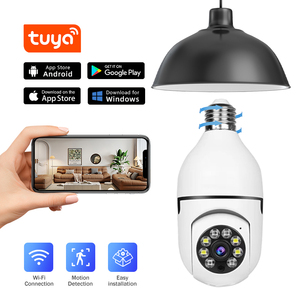Telecamera di sorveglianza di rete Wireless PTZ HD 4MP 220V H.265 Smart Tracking Cctv visione notturna WIFI E27 lampadina telecamera di sicurezza