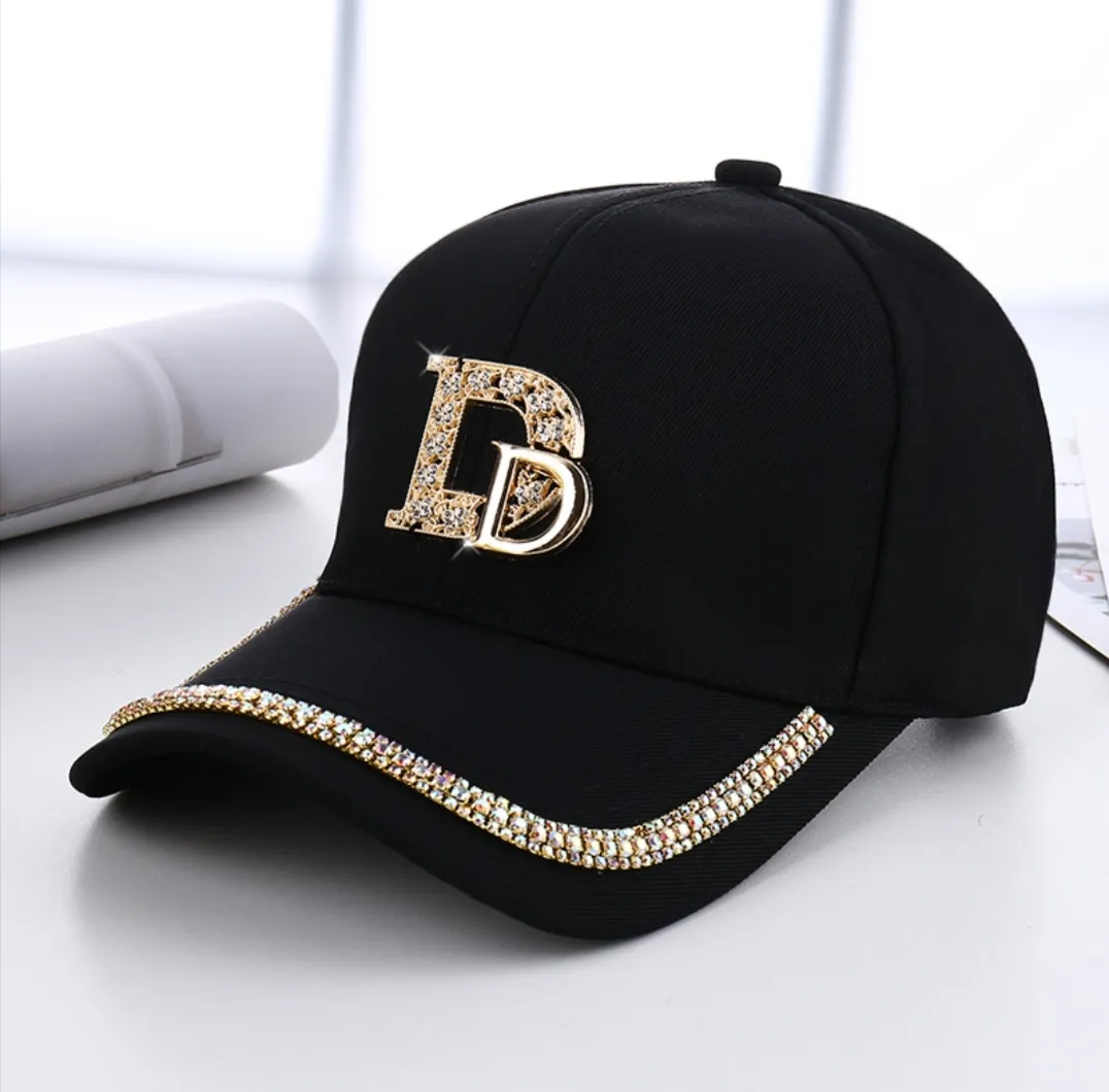 Baseball cap new Style fashion new diamond-inlaid letter rhinestone women's baseball cap