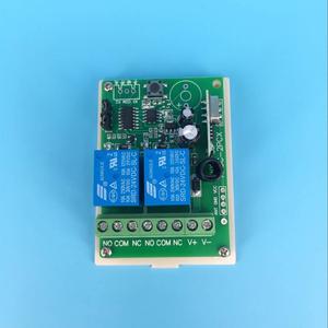 Taidacent Control remoto Rf 433mhz 315mhz fijo de aprendizaje 2CH 5V 12V 24V DC inalámbrico de relé módulo receptor - Product Image 2