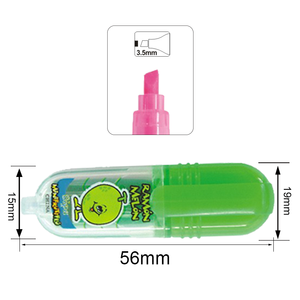 Sipa SH883 Mini Dễ Thương Văn Phòng Và Trường Học <span class=keywords><strong>Highlighter</strong></span> Bút Trái Cây Thơm Đánh Dấu Với Xiên Đầu Bàn Chải Khuyến Mại Văn Phòng Phẩm Thiết Lập - Product Image 2