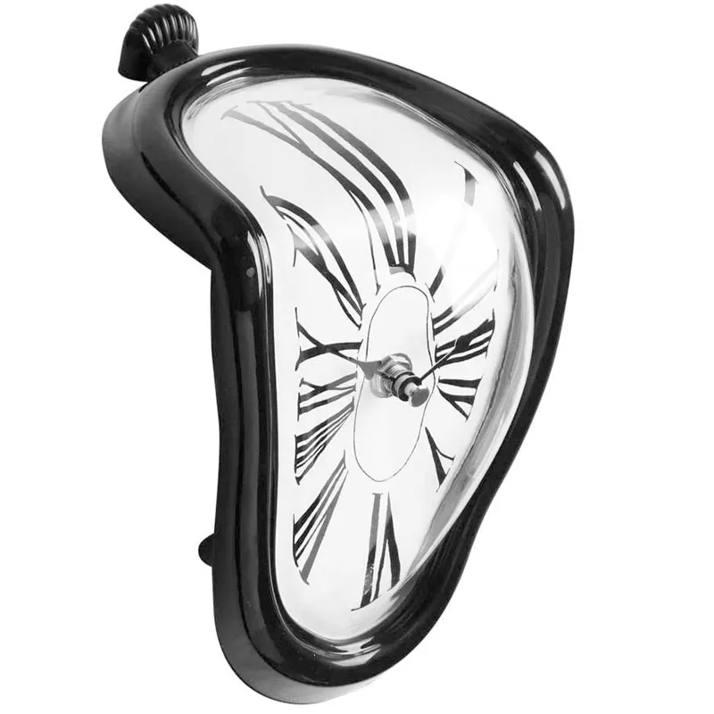 Horloge de fusion créative décoration de la maison cadeau surréaliste horloge de Style Salvador Dali horloge murale surréaliste déformée montre de décoration
