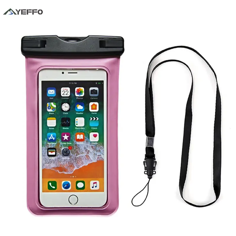 YEFFO Universal waterproof phone case mobile accessories floating swimming phone case for iphone