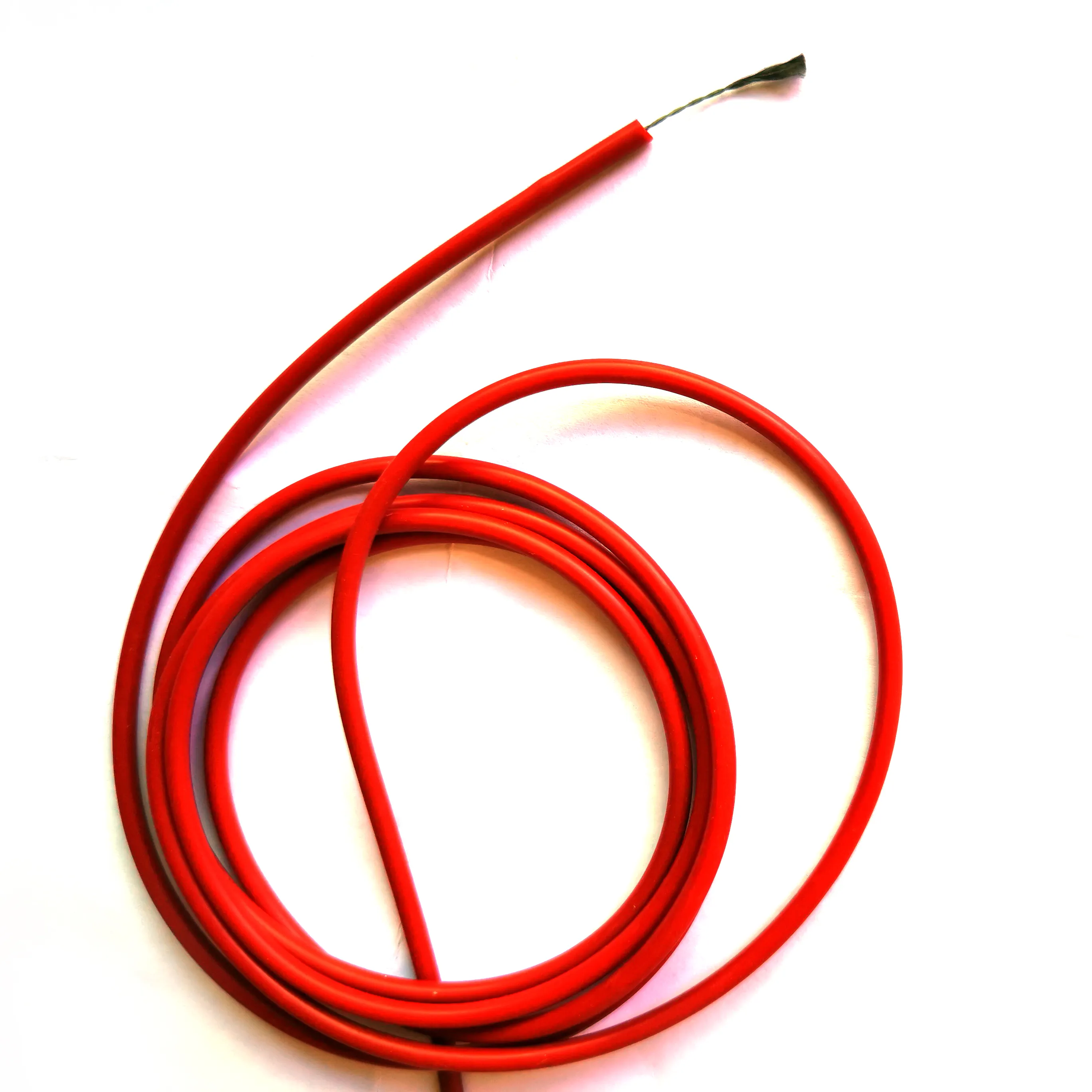 Câble chauffant en Silicone et fibre métallique, revêtement métallique en acier inoxydable avec revêtement caoutchouc, 12k, 1k, 3k, 6k, 12k, 24k
