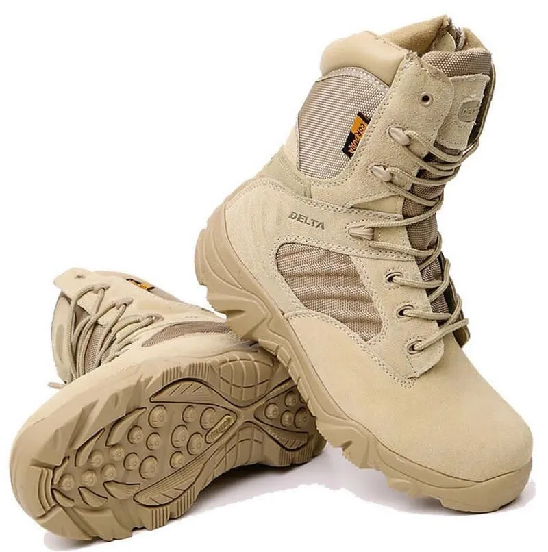 Stivali da uomo impermeabili da arrampicata all'aperto stivali tattici da trekking per scarpe sportive da uomo