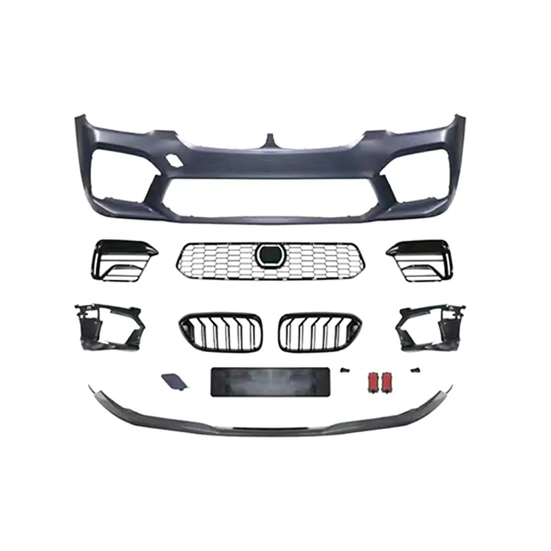 Spoiler anteriore in fibra di carbonio Lip grembiule splitter diffusore posteriore minigonne laterali M-Performance Body Kit per 18-20 BMW serie 5 G30 G38