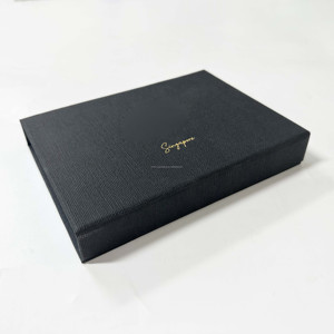 Kexinカスタム黒磁気ボックスチョコレートボンボン包装ボックス紙挿入物16 cm × 8 cm × 2.5cmチョコレートボックス