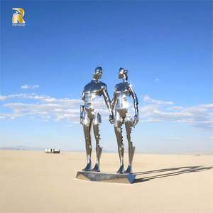 Ngoài trời Trừu Tượng nghệ thuật thép không gỉ khổng lồ vài tác phẩm điêu khắc để bán - Product Image 6