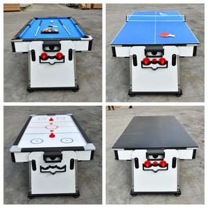 Mesa multifunción 4 en 1, 7 pies, Air Hockey, tenis de mesa con mesa de billar inglés - Product Image 2