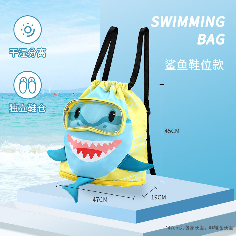 Requin bleu grande taille (avec emplacements pour chaussures)