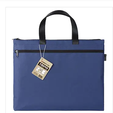 Erkekler ve kadınlar için toptan özel Logo belge fermuarlı çanta Laptop çantası ucuz evrak çantası konferans çantası