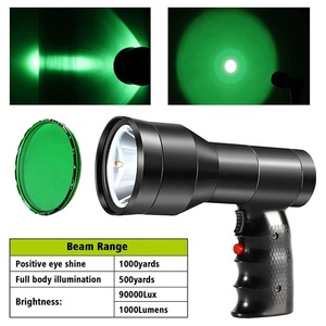 80000lux Led meşale ışık avcılık ve güvenlik için, Led şarj edilebilir el feneri - Product Image 2