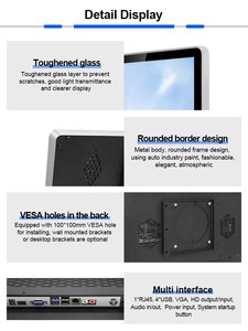 PC con pantalla táctil de 18 pulgadas personalizada de fábrica, todo en uno Core I3 i5 i7 i9, PC con panel de pantalla táctil - Product Image 5