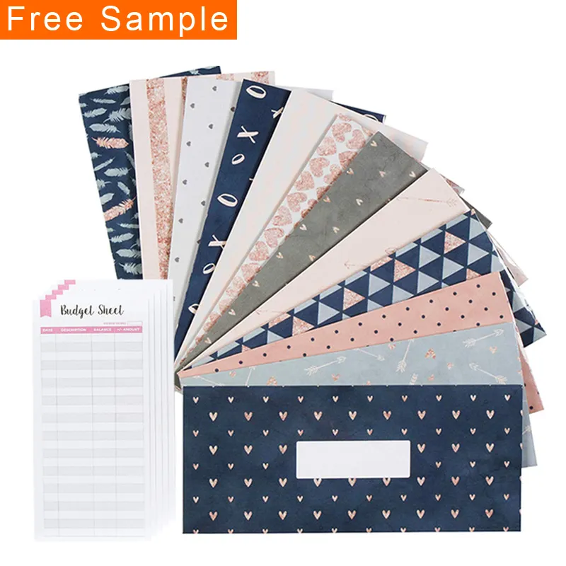 Custom Reusable Pack Money Budget Planner Envelopes for Cash Saving Wallet Organizer Gifts