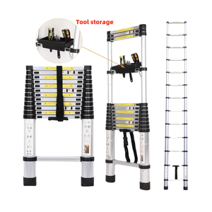 บันไดอลูมิเนียมยืดหดได้5เมตร26Ft แบบตรงทันสมัยสำหรับใช้ในครัวเรือน - Product Image 2