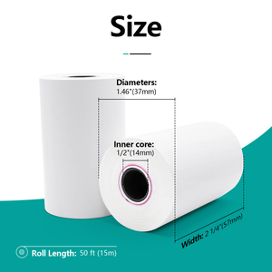 57x 40mm毫米60g零售收据卷，具有快速的书店POS图像开发功能 - Product Image 2