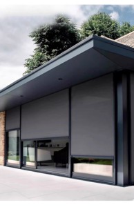 Ngoài trời điện cơ giới con lăn rèm không thấm nước Zip theo dõi Patio rèm cửa cho ban công Windproof bóng râm được xây dựng trong cài đặt - Product Image 3