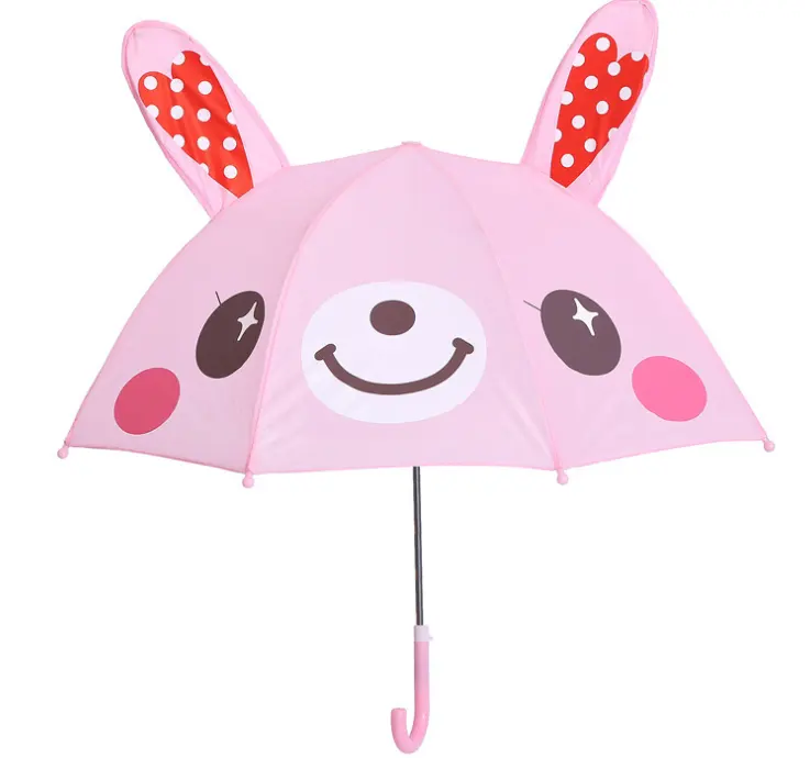 3D نموذج الأذن الاطفال مظلة المطر مظلة الكرتون لطيف مظلة