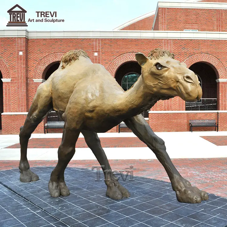 Wholesale Handmade Metal Animal Sculpture Large Bronze Camel Statue