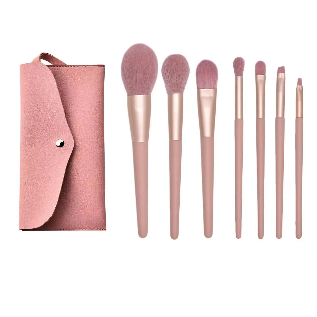 Enhance Your Beauty Routine with the Nude Powder Girl Heart Makeup Brush Set: Experience the Super Soft Powder Brushes and Eye