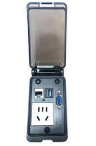 PURD-51 10A RJ45 USD3.0 D-SUB-9 Industrial Network Cabinet Multi <strong>Function</strong> <strong>Socket</strong> Communication Panel - Product Image 3