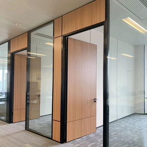 Customize Office <strong>Partition</strong> Aluminum Frame Toughened Glass Soundproof Room Divider Operable Office Glass Walls <strong>Partition</strong> <strong>System</strong> - Product Image 5