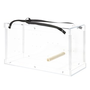 Grande boîte à oiseaux en acrylique transparente personnalisée Cage de transport d'oiseau bricolage Cage en acrylique pour <span class=keywords><strong>hamster</strong></span> lapin perroquet à vendre - Product Image 2