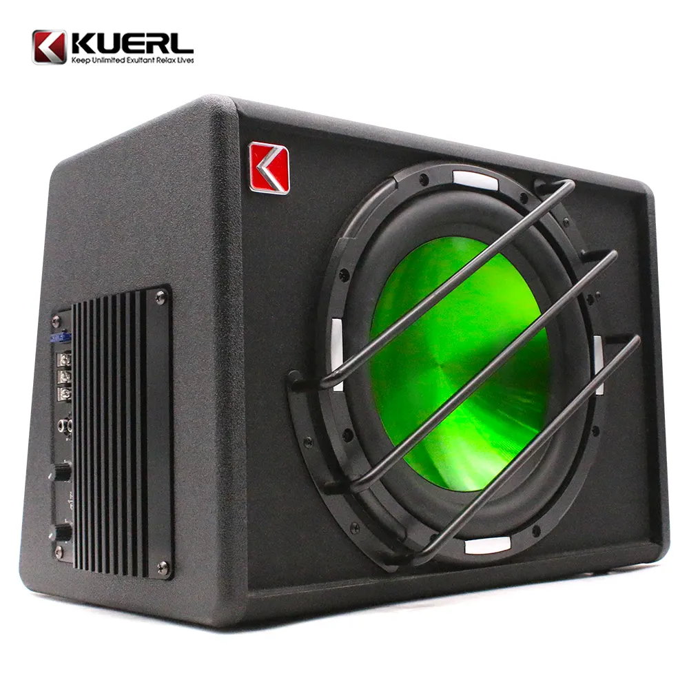 1200W subwoofer auto forte altoparlante per auto 10 pollici subwoofer amplificatore incorporato