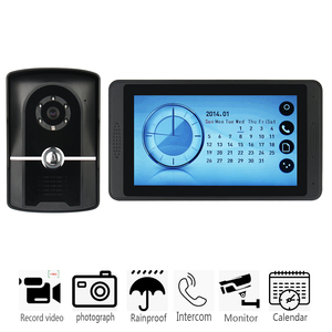 Videoportero con pantalla táctil HD, sistema de seguridad para el hogar, control de acceso, grabación de vídeo, fotografía, intercomunicador Visual con cable - Product Image 2