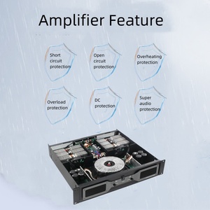 High End Quality <strong>Mixer</strong> Amplifier Speaker <strong>Pro</strong> Sound Equipment Audio 2U High Power Two Channel 2X1500W Peak Sound Amplifiers Audio