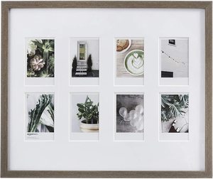 Basics Photo <strong>Frame</strong> for Use with Instax - 8-<strong>Opening</strong> - 3.25&quot;x2&quot;, Barnwood Wooden Photo <strong>Frame</strong> - Product Image 2