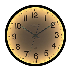 12 Inch Hiện Đại Phát Sáng Trong Bóng Tối Đồng Hồ Âm Thanh Im Lặng Điều Khiển Đồng Hồ Treo Tường Với Ánh Sáng Điều Khiển Bằng Giọng Nói Đồng Hồ Tùy Chỉnh - Product Image 1