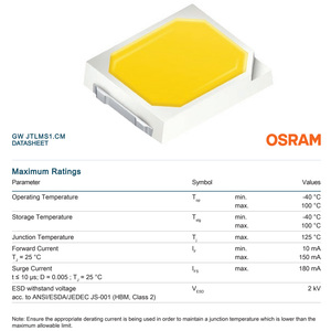 Osossmd led çip üreticileri 0.2W 2835 smd Led CRI 90 sıcak doğal soğuk beyaz iç mekan aydınlatması - Product Image 4
