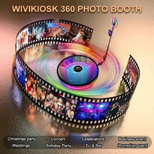 Düğün için 360 fotoğraf kabini kamera yazıcı yazılımı/olaylar akıllı telefonlar/iPad/SLR kablosuz uzaktan kumanda dijital baskı GT marka - Product Image 2