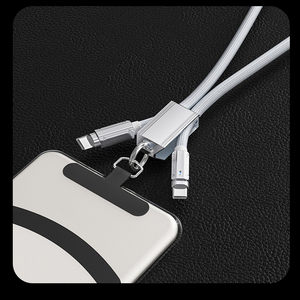 สายไนลอน2ใน1, สายชาร์จเร็วสาย USB C TO Type-C ใช้ได้กับ iPhone 16 15 14 Pro Samsung-สำหรับอุปกรณ์ iOS สายข้อมูล - Product Image 4